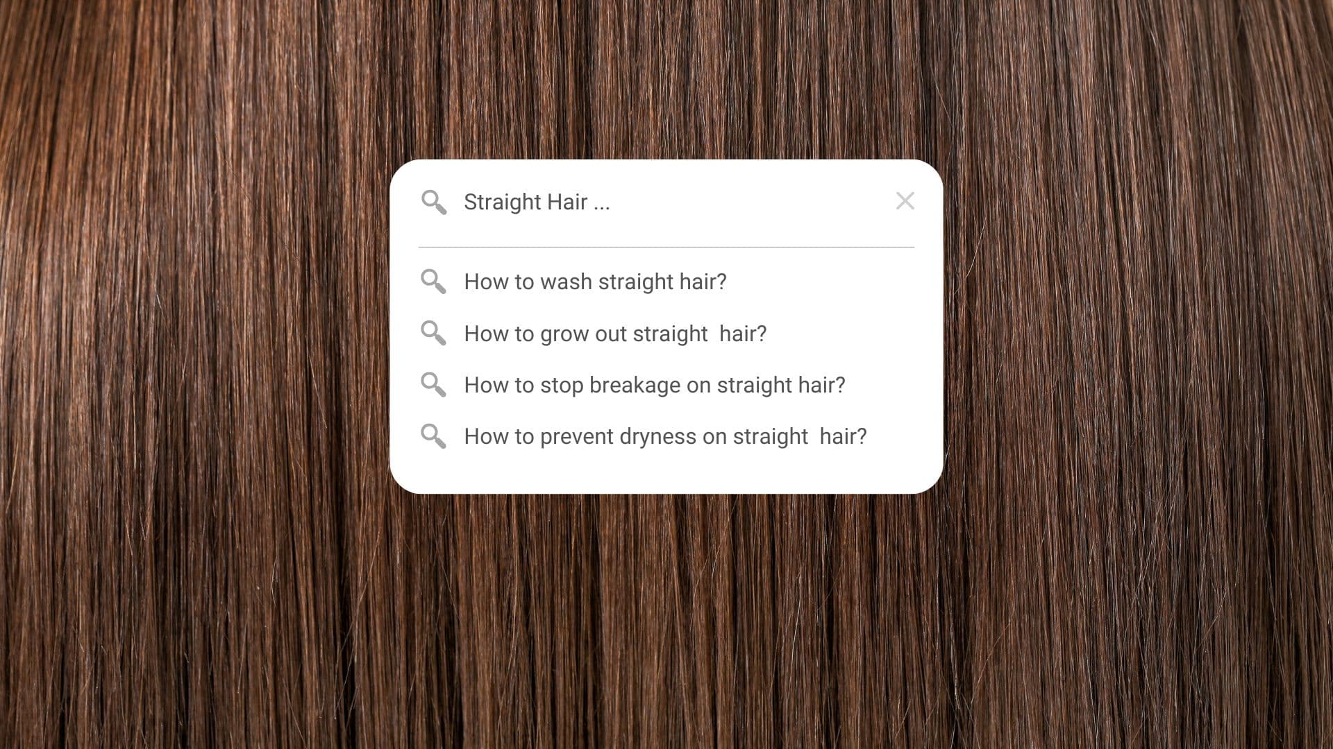 how to take care of straight hair